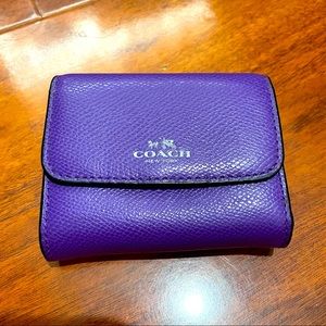 Coach purple wallet